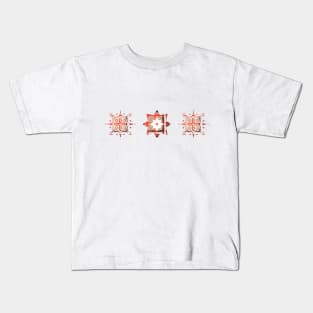 Red plaid stars Kids T-Shirt